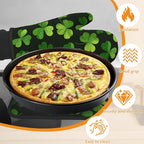 Lucky Clover Oven Mitts and Pot Holders, Patrick's Day Heat Resistant Oven - Image 4