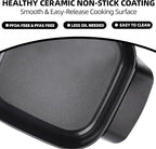8" Electric Skillet with PFAS-Free Non-Stick Ceramic Coating, Removable - Image 3