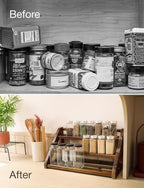 Tinamo Acacia Wood Spice Rack - Image 6