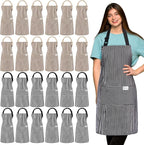 Janmercy 24 Pcs Aprons for Women Men by Janmercy