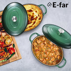 E-far 5QT Oval Dutch Oven Pot - Image 8