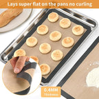 Luckyiren 2-Pack Silicone Baking Mats – Non-Stick Reusable BPA-Free Oven Liners - Image 3