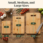 Totally Bamboo 3-Piece Cutting Board Set, Bamboo Wood Cutting Boards - Image 3