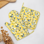Oven Mitts and Pot Holders Watercolor Pastel Butterfly Flower Silicone Kitchen - Image 6