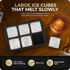 Large Ice Cube Trays for Whiskey, Silicone Ice Cube Tray, - Image 5
