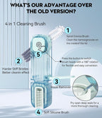 VIDONIO 4 in 1 Cup Lid Gap Cleaning Brush, Mutipurpose Tiny Silicone Cup Holder - Image 3