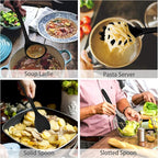 P&P CHEF Silicone Cooking Utensils Set of 7, Heat-proof Kitchen Utensils Set - Image 4