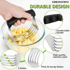 Urbanstrive Large Pastry Cutter Tool, Top Professional Pastry Blender Stainless - Image 4