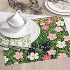 Pink Floral Cat Dish Drying Mat - Image 7