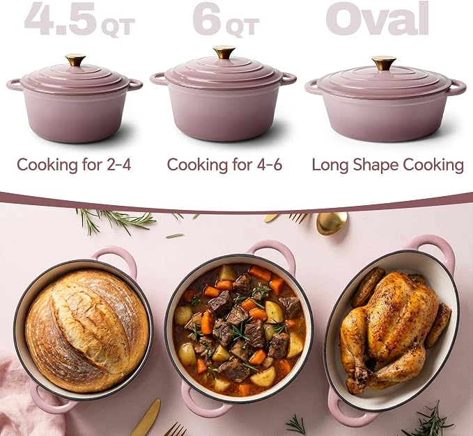 Vintage Style 6 Quart Dutch Oven Pot - Image 3