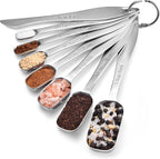 18/8 Stainless Steel Measuring Spoons: Doosu Heavy Duty Rectangular Spoon by Doosu