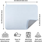 2-pack 24"x17" XL size microfiber dish drying mats - Image 3
