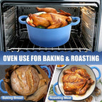 P&P CHEF 7QT Enameled Dutch Oven, Cast Iron Dutch Oven Pot - Image 6
