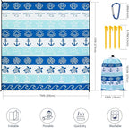 HIHOHO Beach Blanket Waterproof Sandproof Extra Large Beach Mat 79" X - Image 2