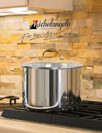 MICHELANGELO Stainless Steel Stock Pot - Image 2