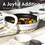 CAROTE 22pcs Pots and Pans Set Non Stick, Detachable Handle Cookware Set White - Image 6