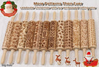 Floral Rose Embossed Rolling Pin - Image 6