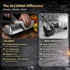 Electric Knife Sharpener for Kitchen, 3-Stage Professional Kitchen Knife - Image 5