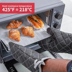 Oven Mitts Flame Retardant Mitts Heat Resistant to 425 °F 15 Inch Kitchen Mitt - Image 4