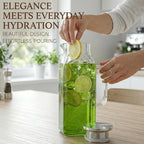 2 Pack Square Glass Pitcher - Image 5