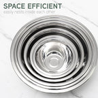 COOK WITH COLOR Stainless Steel Mixing Bowls Set - Image 5