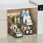 Delamu 2-Tier Under Sink Organizers and Storage, Pull Out Kitchen Pantry - Image 6