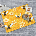 Bee Dish Drying Mat For Kitchen Counter Absorbent Large Kitchen Fast Dry Pad - Image 8
