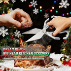 Multifunctional Heavy-Duty Kitchen Shears, Ultra Sharp Stainless Steel Poultry - Image 6