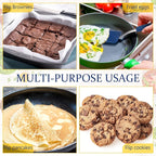 Silicone Cookie Spatula Turner 2 Pack Mini Brownie Spatula Flexible Kitchen - Image 6