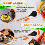 14 PCs Black Silicone Cooking Utensils Set - Image 2