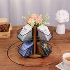 HTB Carousel Tea Bag Organizer for Counter, 2 Tier Tea Bag Holder - Image 5