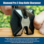 AccuSharp Diamond Pro 2-Step Knife Sharpener, Hones & Sharpens Blade’s Edge - Image 3
