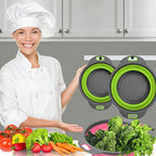 Green Kitchen Strainer Colander Set - Image 9