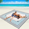 WIWIGO Beach Blanket Waterproof Sandproof Beach Mat 79" X 83"/10'x9'for 2-8 by WIWIGO