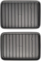 GoodCook Set of 2 Nonstick Steel 9" x 6" Toaster Oven Mini Baking Sheets by GoodCook