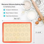 AMYONE Macaron Silicone Baking Mat, Non-Stick Silicone Cookie Sheet Liners - Image 2