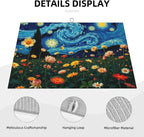 Starry Night Flowers Dish Drying Mat - Image 4