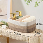 MiniArk Small Storage Baskets for Organizing | Closet Organizer Bins | Shelf - Image 3