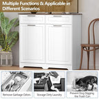 Double 10 Gallon Tilt Out Trash Can Cabinet - Image 4