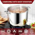Herogo 24-Quart 18/10 Stainless Steel Stock Pot - Image 4