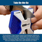 AccuSharp Pull Through Knife Sharpener Keychain, 2-Stage Sharpener - Image 3
