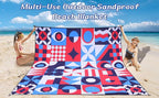 HIHOHO Beach Blanket Waterproof Sandproof Extra Large Beach Mat 79" X - Image 6