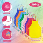 KUUQA 16/24/30/36/40Pcs Kids Apron Painting Aprons - Image 2