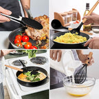 Kitchen Utensils Set of 12, E-far Silicone Cooking Utensils - Image 5