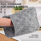 4Pcs Heat Resistant Oven Mitts & Potholders, Flexible Kitchen Accessories - Image 6