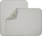 2 Pack Microfiber Dish Drying Mat by VESHE