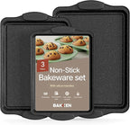 BAKKEN Cookie Sheets for Baking Nonstick Set by BAKK%C3%8BNMASTER
