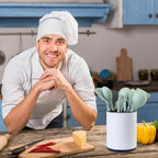 LIBODOUR Kitchen Utensil Holder Extra Large 360°Rotating - Image 3