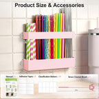 9.5” Large Acrylic Straw Holder - Image 8