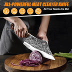 MDHAND Butcher Knife Set, Heavy Duty Meat Cleaver, Fillet Knives, Meat Cutting - Image 6
